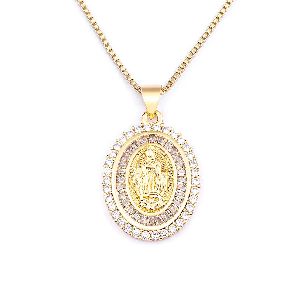 Colar com Pingente Nossa Senhora de Aparecida | BELLORIE