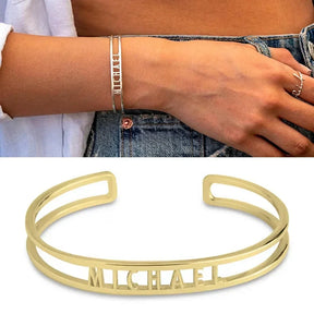 Pulseira com Nome Personalizado Vazado | BELLORIE