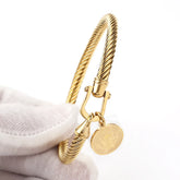 Bracelete Pingente São João Banhado a Ouro | BELLORIE