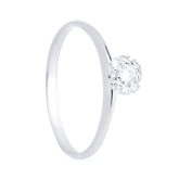 Anel em Ouro Branco com 9 Pedras de Zircônia – Bellorie