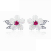 Brinco Flor Cintilante com Cristais de Zircônia | BELLORIE