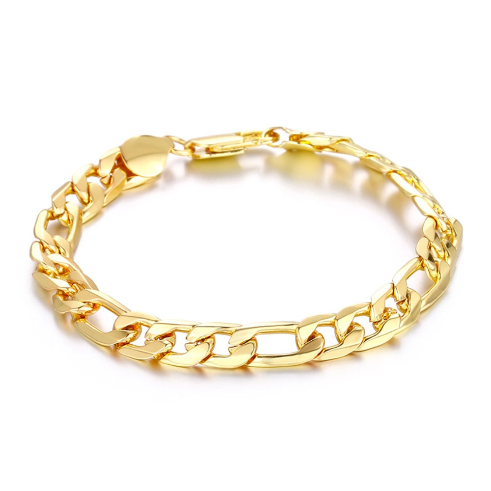 Pulseira de Elos Masculina Banhada a Ouro 18K | BELLORIE