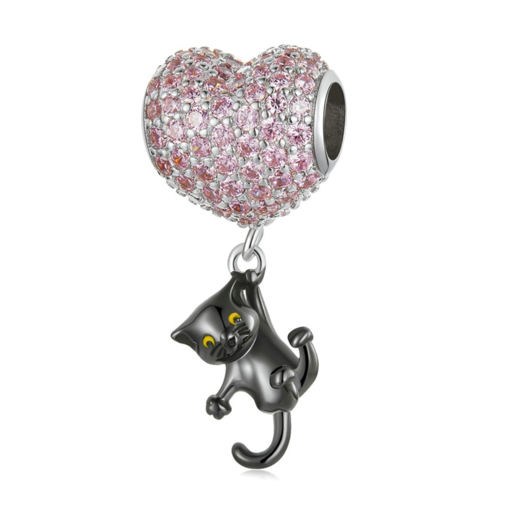 Berloque Gatinho Pendurado - Prata 925 | BELLORIE