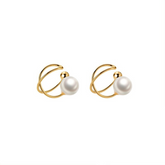 Brinco de Pressão Dourado Perola | BELLORIE