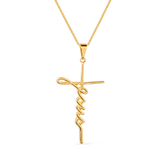 Colar em Ouro 24K Cruz Jesus – Bellorie