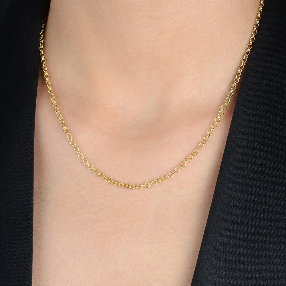 Corrente Ouro 24K Elo Português – Bellorie