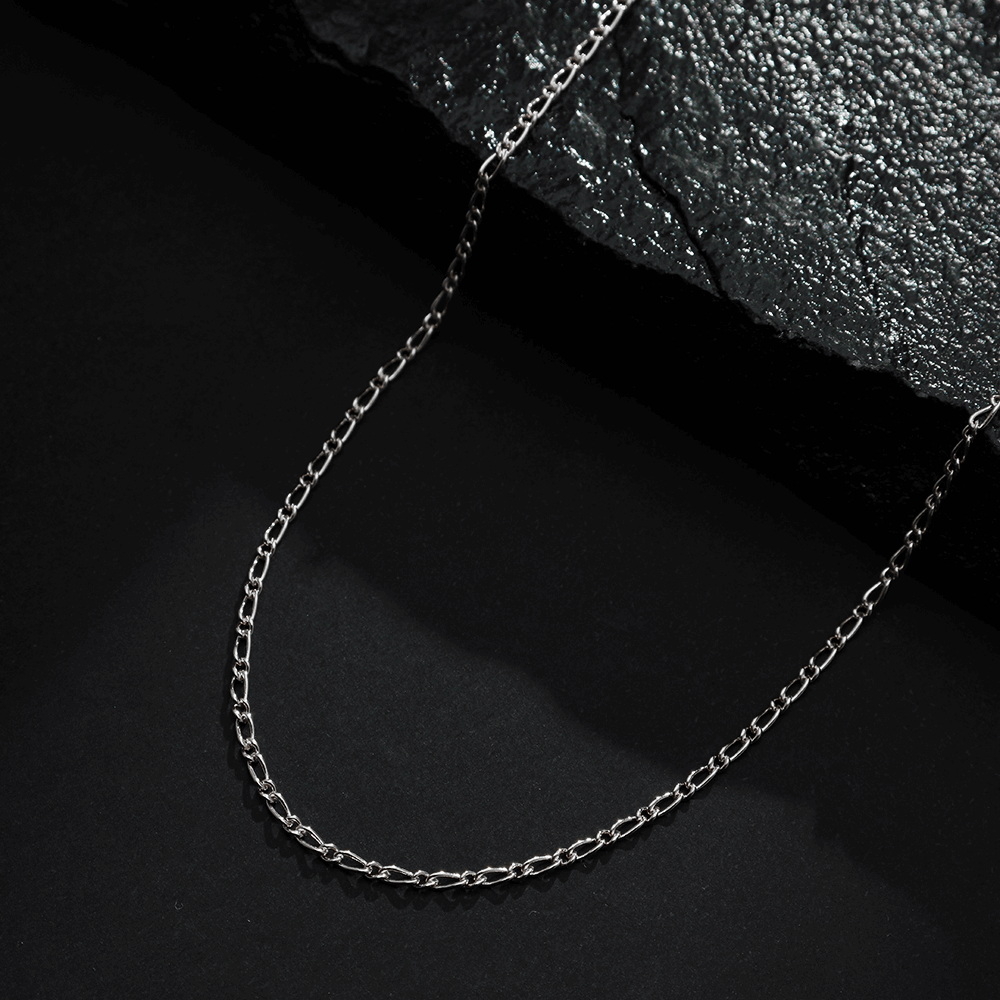 Correntinha Masculina em Ouro Branco Elo Cartier – Bellorie