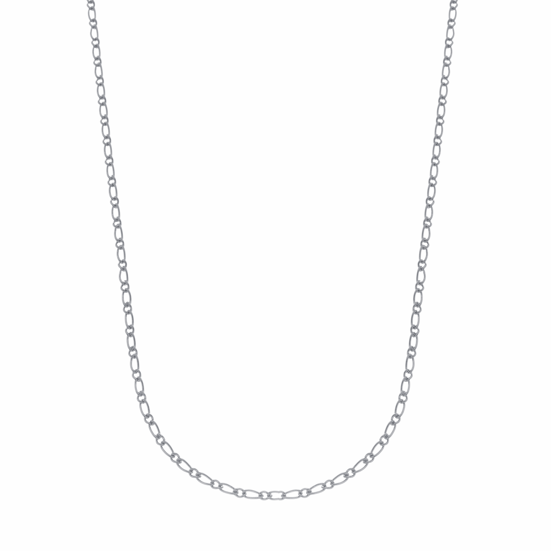 Correntinha Masculina em Ouro Branco Elo Cartier – Bellorie