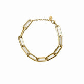 Pulseira Corrente Clipe Banhado a Ouro 18k | BELLORIE
