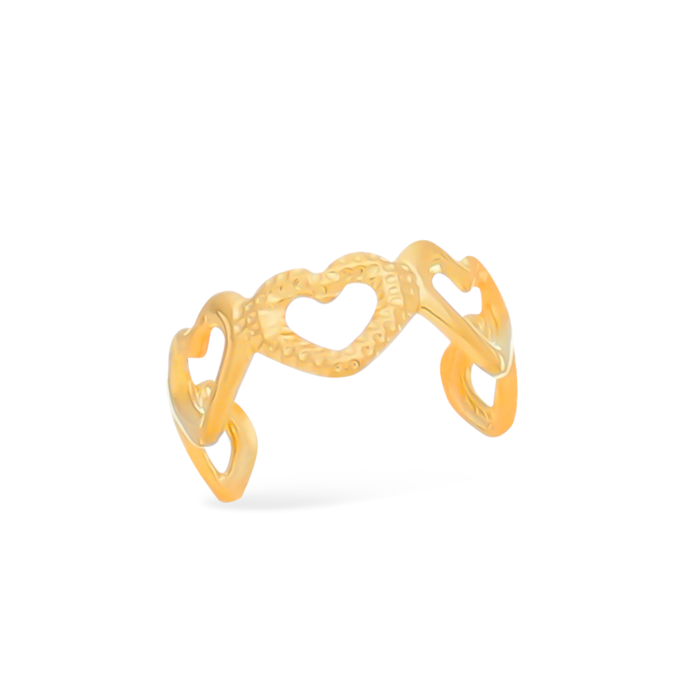 Piercing em Ouro 24K de Pressão Corações – Bellorie