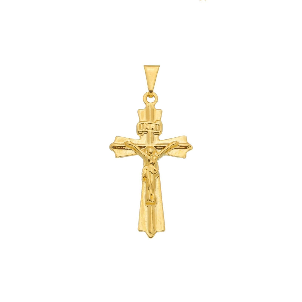 Pingente em Ouro 24K Crucifixo com Detalhes – Bellorie