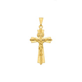 Pingente em Ouro 24K Crucifixo com Detalhes – Bellorie