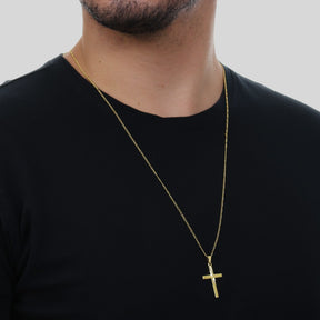 Pingente Masculino em Ouro 24K Cruz – Bellorie