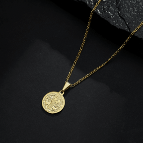 Pingente em Ouro 24K Medalha de São Jorge – Bellorie