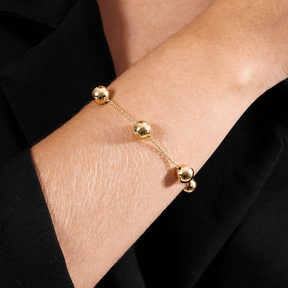 Pulseira em Ouro 24K de Bolas Grandes – Bellorie