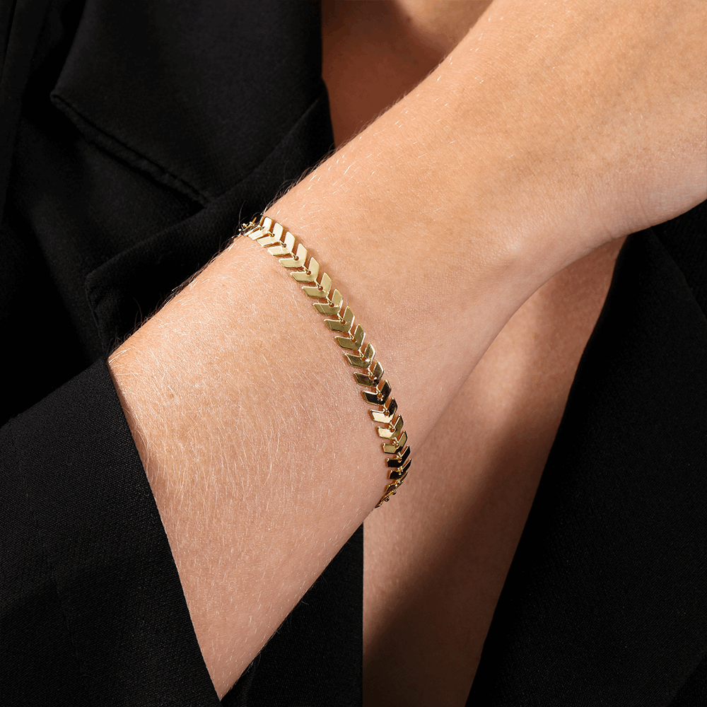 Pulseira em Ouro 24K Seta – Bellorie