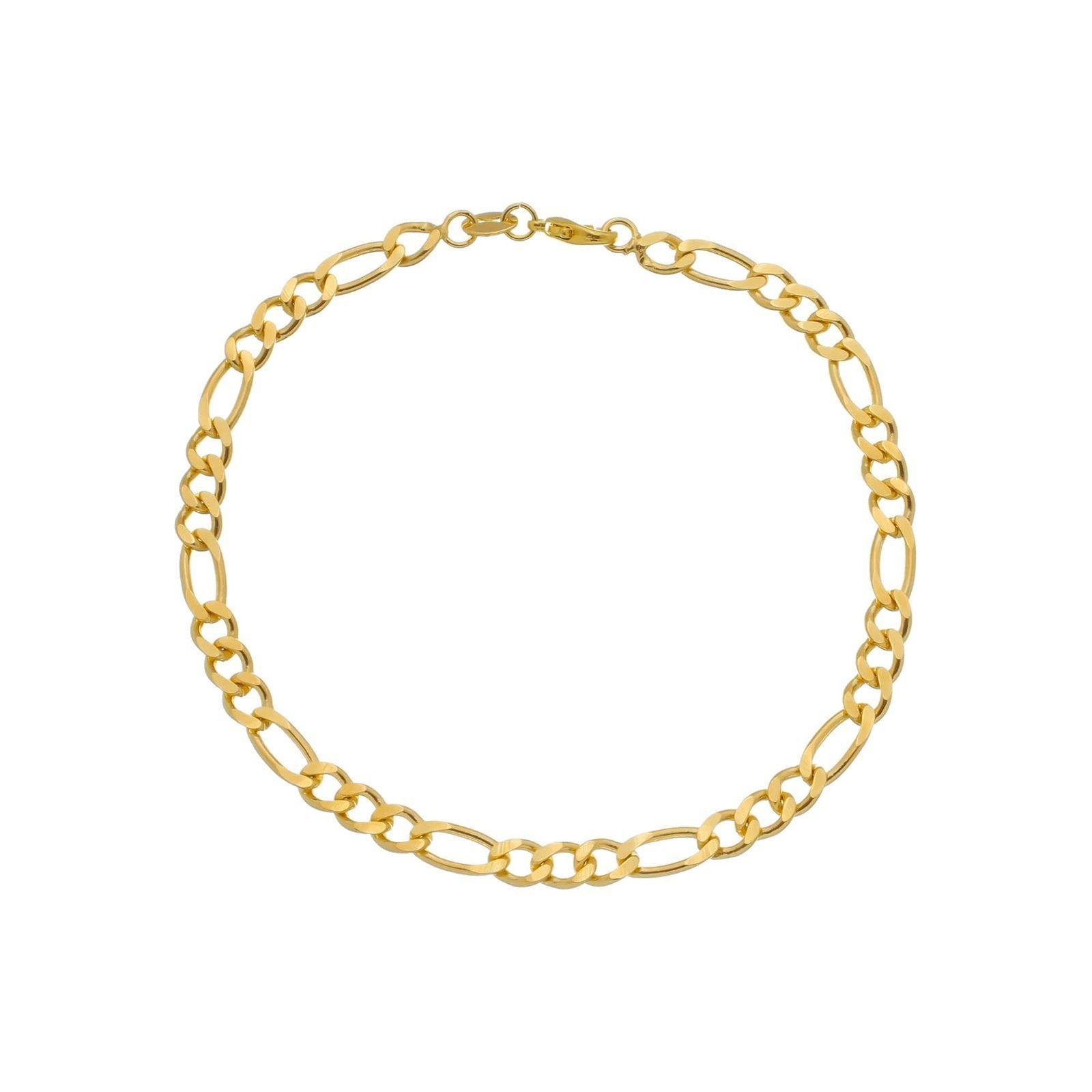 Pulseira Masculina em Ouro 24K Elo 3 por 1 – 5mm – Bellorie