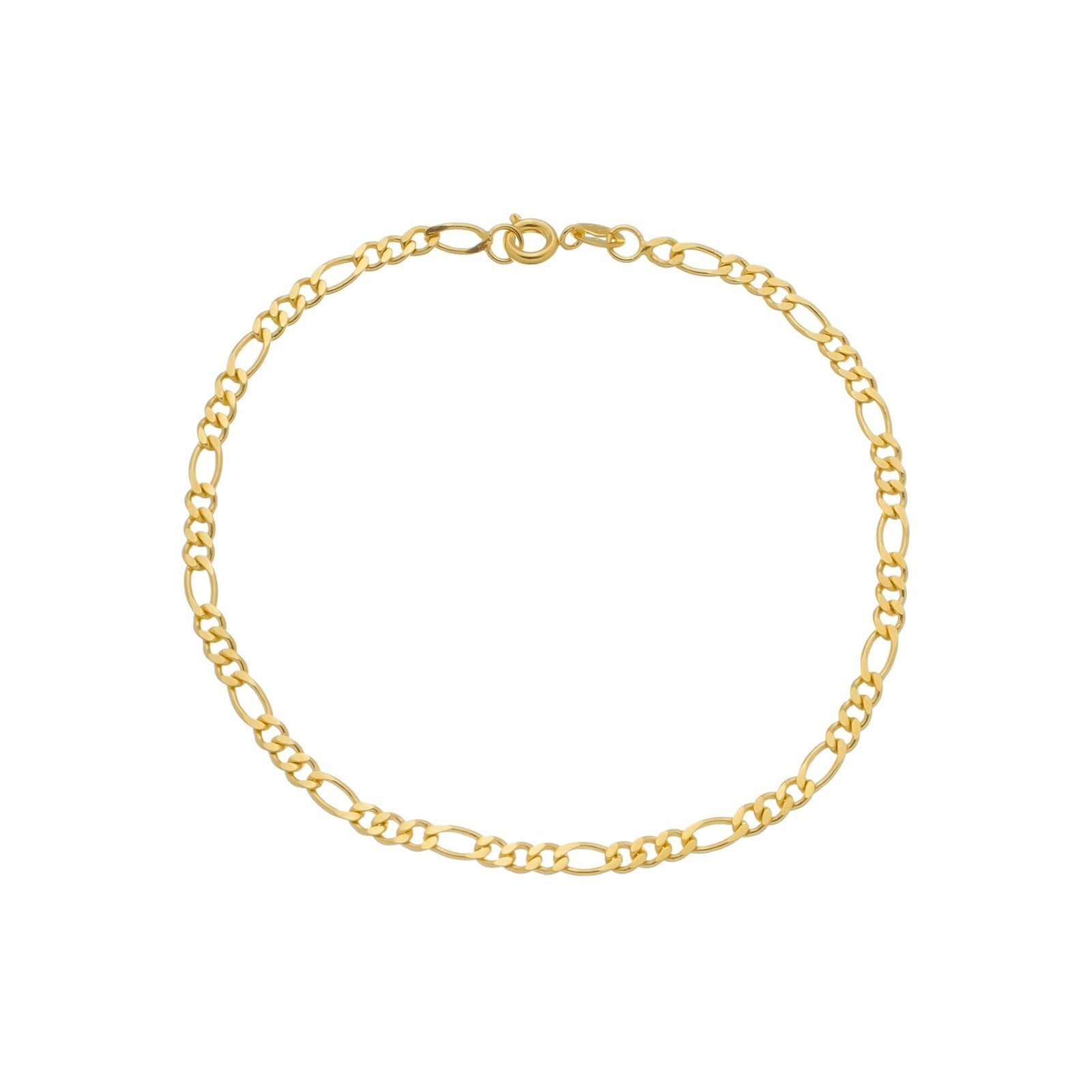 Pulseira Masculina em Ouro 24K Elo 3 por 1 – 4mm – Bellorie