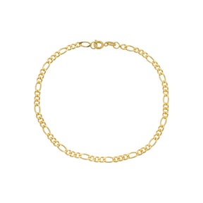 Pulseira Masculina em Ouro 24K Elo 3 por 1 – 4mm – Bellorie