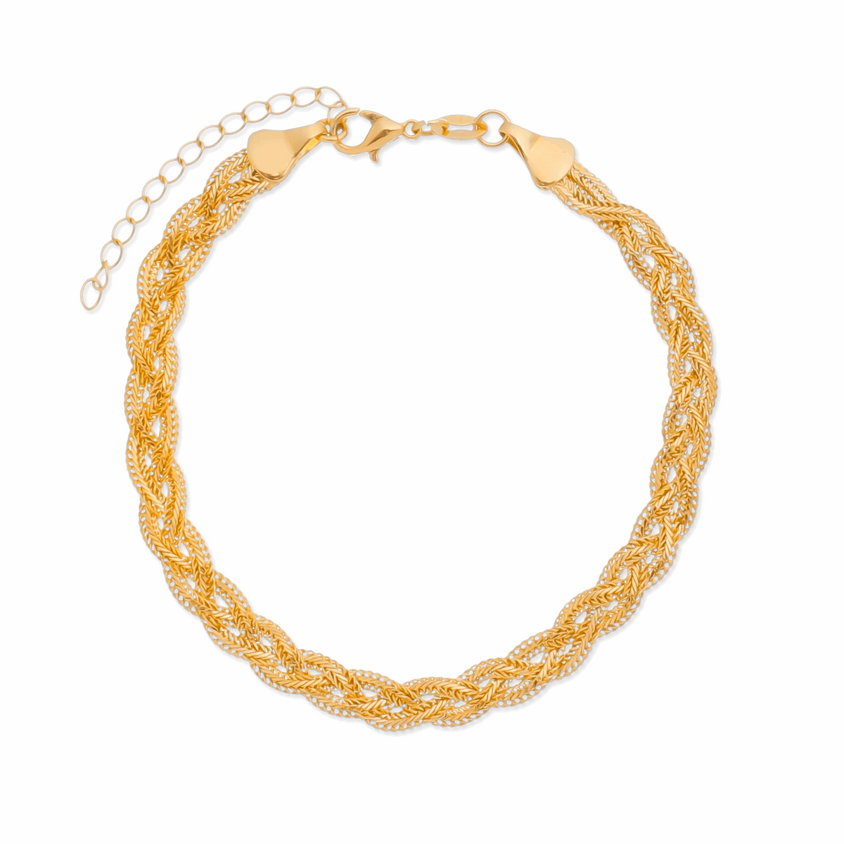 Pulseira em Ouro 24K Trançada – Bellorie