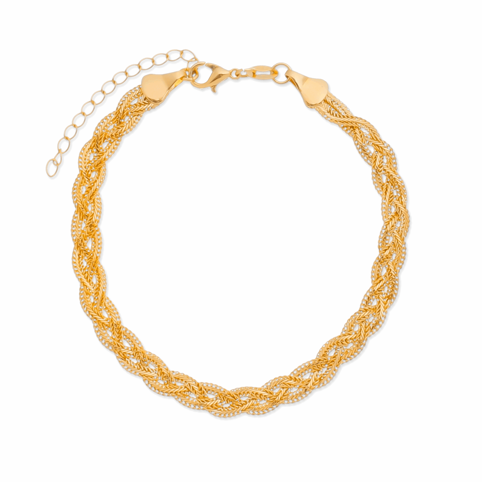 Pulseira em Ouro 24K Trançada – Bellorie