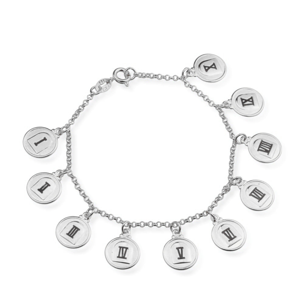 Pulseira em Ouro Branco 10 Mandamentos – Bellorie