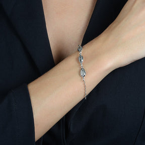 Pulseira em Ouro Branco Búzios – Bellorie