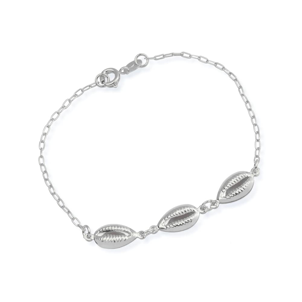Pulseira em Ouro Branco Búzios – Bellorie