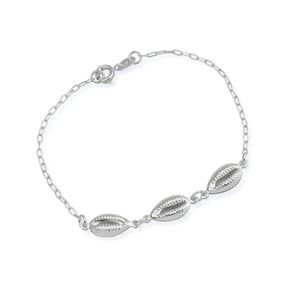 Pulseira em Ouro Branco Búzios – Bellorie