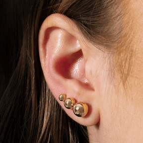 Trio em Ouro 24K de Bolinhas – Bellorie